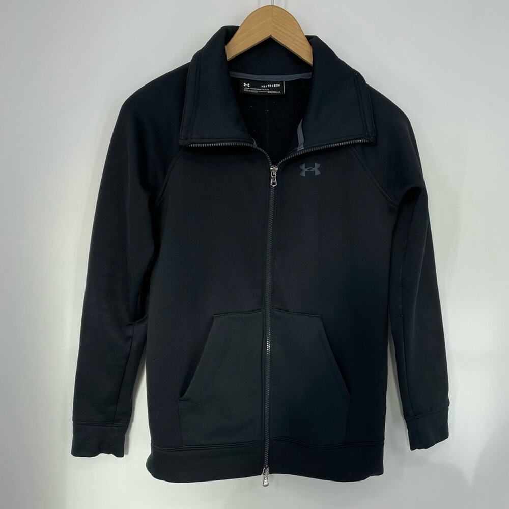 Under Armour Black Zip Up Fleece Lined Jacket Size XS